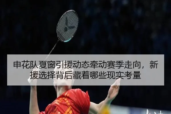 申花队夏窗引援动态牵动赛季走向，新援选择背后藏着哪些现实考量 | DouYu